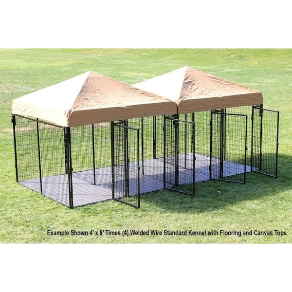 K9 Kennel Store 4ft X 6ft Multiple Standard Full Stall Dog Kennels x2 - MWW4X6FSX2