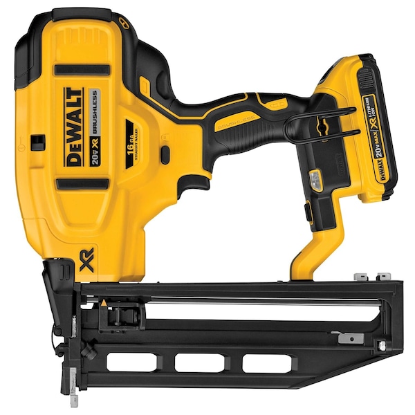 Dewalt 20V MAX* XR 16 GA Cordless Straight Finish Nailer Kit - DCN662D1