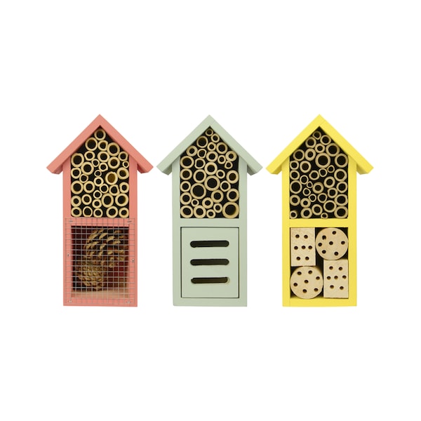 Natures Way Nature's Way Better Gardens 9 in. H X 3.5 in. W X 5 in. L Wood Insect House - PWH2-AST