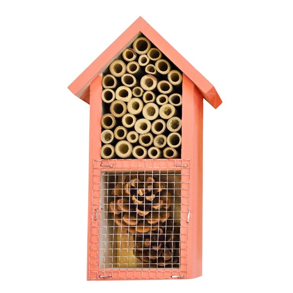 Natures Way Nature's Way Better Gardens 9 in. H X 3.5 in. W X 5 in. L Wood Insect House - PWH2-AST