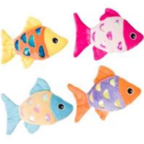 Ethical Pet Products 4.5 in. Shimmer Glimmer Fish with Catnip Cat Toy - 52075