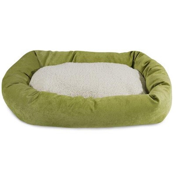 River Soap Co MajesticPet  52 in. Villa Sherpa Donut Pet Bed, Azure - 788995546559