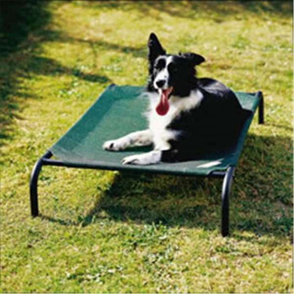 Daretocare 799870 3ft x 2ft Medium Steel Framed Pet Bed - Brunswick Green Cover - DA53963