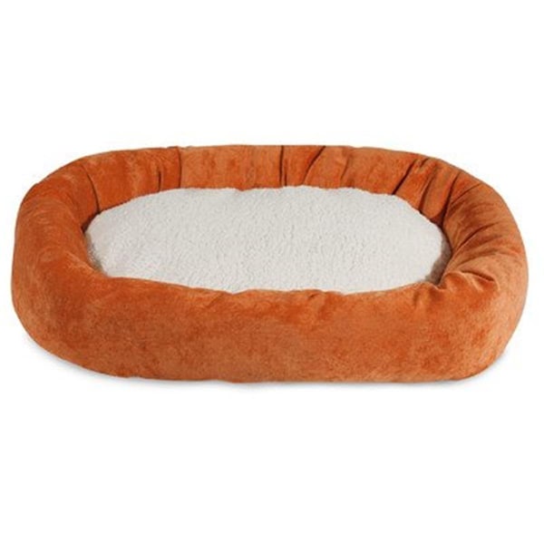 River Soap Co MajesticPet  32 in. Villa Sherpa Donut Pet Bed, Orange - 788995542520