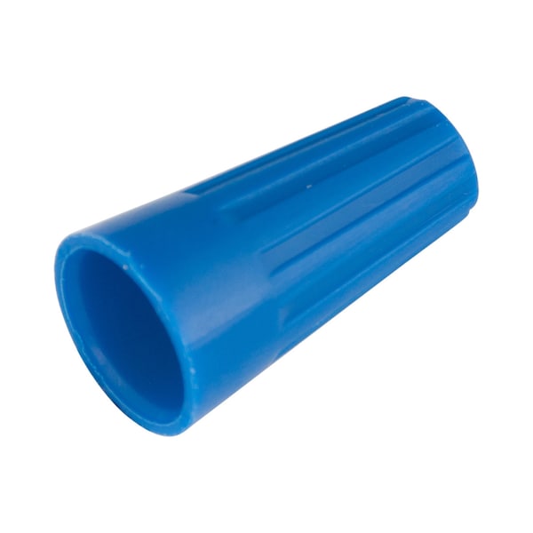 Gardner Bender WireGard 2 Wire Connector, 22 to 16 AWG Wire, Steel Contact, Polypropylene Housing Material, Blue - 25-002
