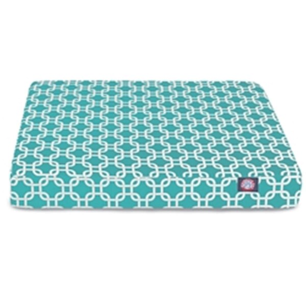 Majestic Pet Teal Links Medium Orthopedic Memory Foam Rectangle Dog Bed - 78899551436