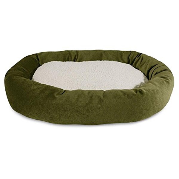 River Soap Co MajesticPet  40 in. Villa Sherpa Donut Pet Bed, Fern - 788995544500