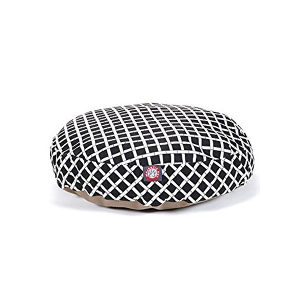 River Soap Co MajesticPet  30 in. Bamboo Round Pet Bed, Black - Small - 788995506027