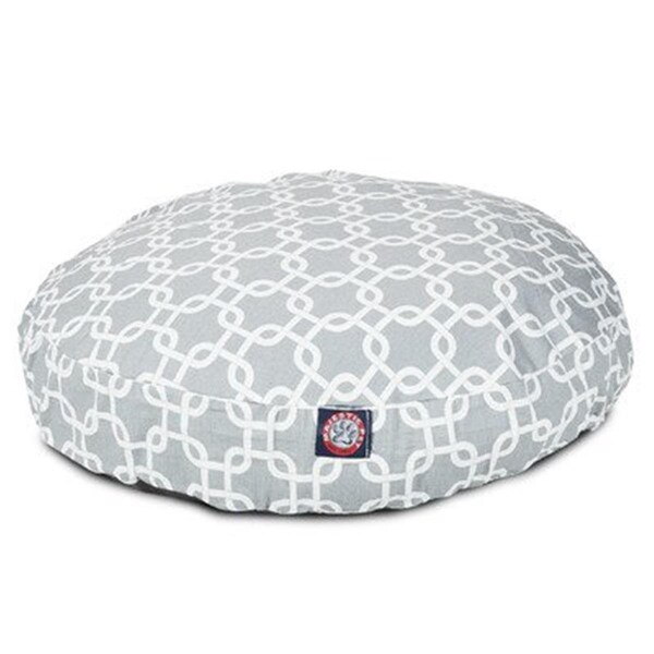 River Soap Co MajesticPet  30 in. Links Round Pet Bed, Grey - Small - 788995506324