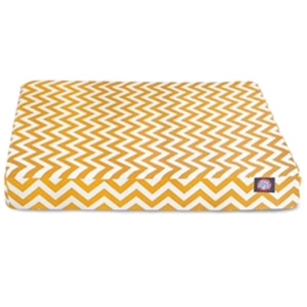 Majestic Pet Yellow Chevron Large Orthopedic Memory Foam Rectangle Dog Bed - 78899551626