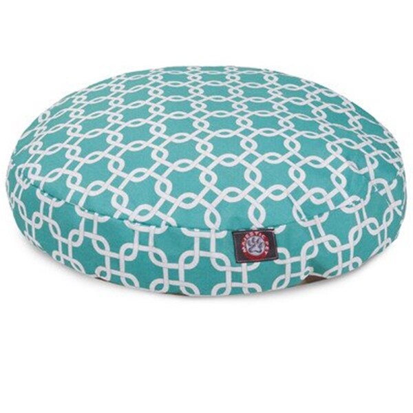 River Soap Co MajesticPet  36 in. Links Round Pet Bed, Teal - Medium - 788995508939