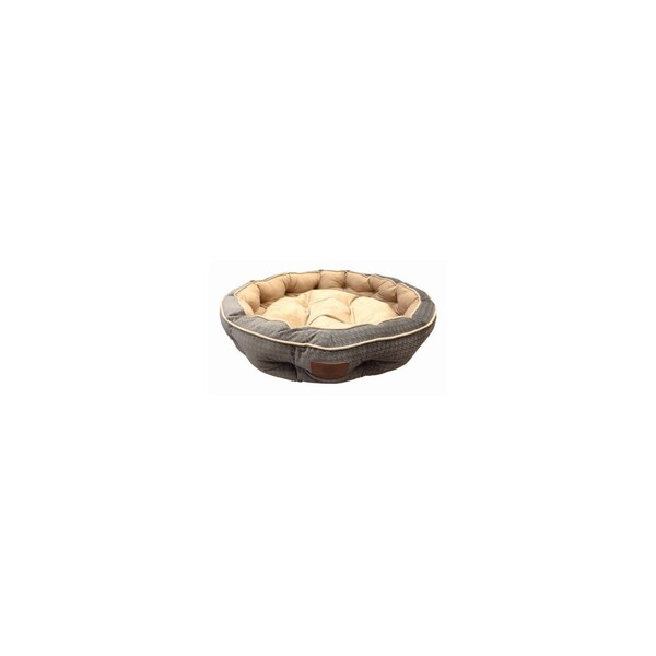 European Home Designs AKC MEMORY FOAM 31 INCH TUFTED ROUND BED - AKC6565TV