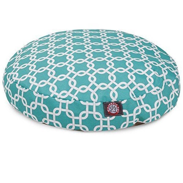 River Soap Co MajesticPet  30 in. Links Round Pet Bed, Teal - Small - 788995506935