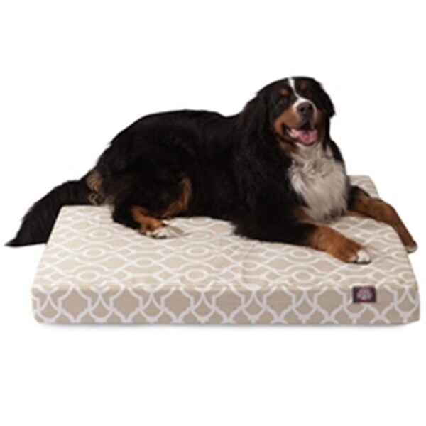 Majestic Pet Sand Athens Large Orthopedic Memory Foam Rectangle Dog Bed - 78899551658