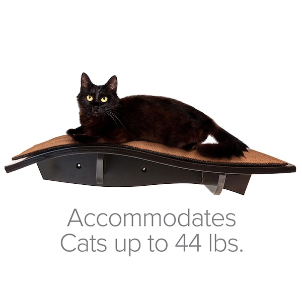 Arf Pets Wall-Mounted Wooden Cat Perch Shelf, PK 2 - APCP2PCK