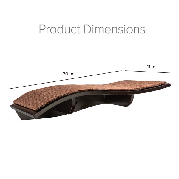 Arf Pets Wall-Mounted Wooden Cat Perch Shelf, PK 2 - APCP2PCK