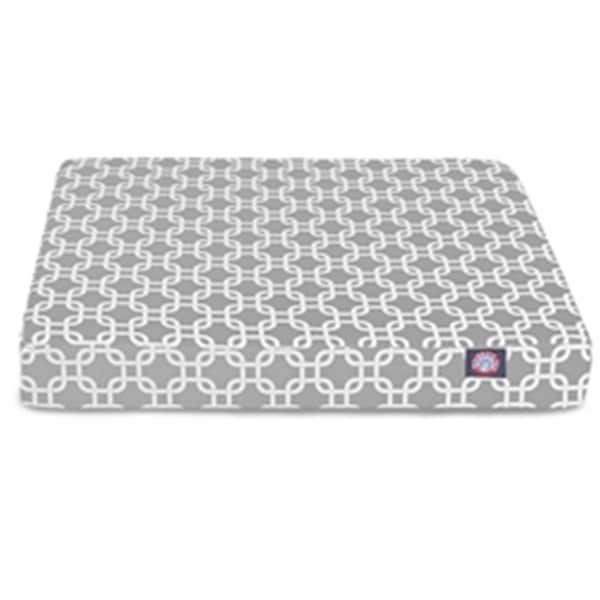 Majestic Pet Gray Links Large Orthopedic Memory Foam Rectangle Dog Bed - 78899551635