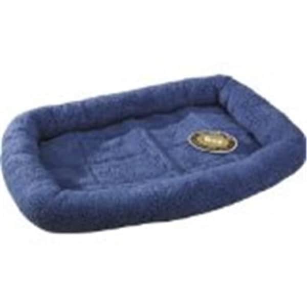Slumber Pet Slumber Pet ZW260 36 90 Sherpa Crate Bed 35.75 x 22.75 In Slate Blue - ZW260 36 90