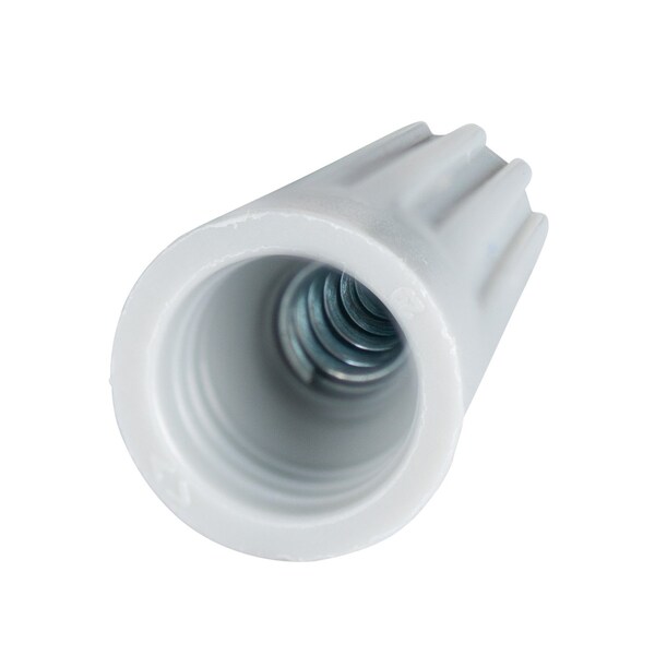 Gardner Bender WireGard 1 Wire Connector, 22 to 16 AWG Wire, Steel Contact, Polypropylene Housing Material, Gray - 19-001
