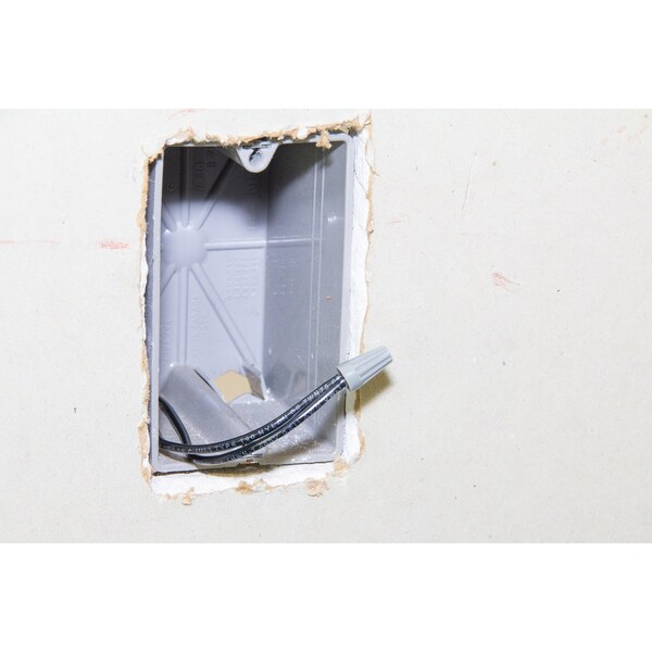 Gardner Bender WireGard 1 Wire Connector, 22 to 16 AWG Wire, Steel Contact, Polypropylene Housing Material, Gray - 19-001