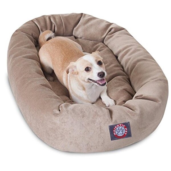 River Soap Co MajesticPet  32 in. Villa Donut Pet Bed, Pearl - 788995524571