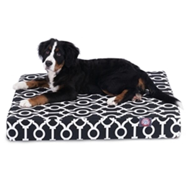 Majestic Pet Black Athens Medium Orthopedic Memory Foam Rectangle Dog Bed - 78899551457