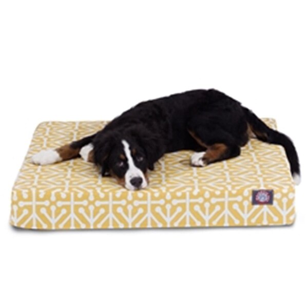 Majestic Pet Citrus Aruba Medium Orthopedic Memory Foam Rectangle Dog Bed - 78899551441