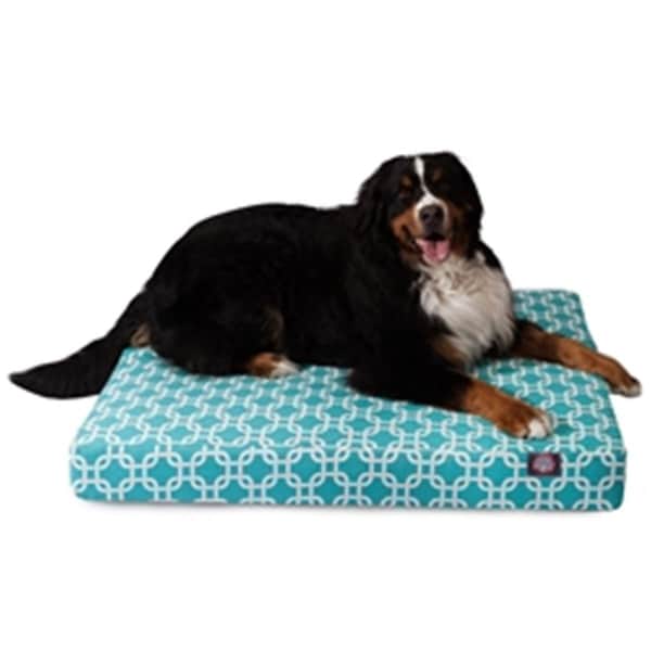 Majestic Pet Teal Links Large Orthopedic Memory Foam Rectangle Dog Bed - 78899551636