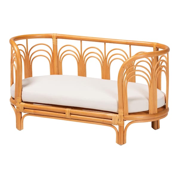 Bali & Pari Nariko Bohemian Light Honey Rattan Pet Bed - 244-13639-ZORO