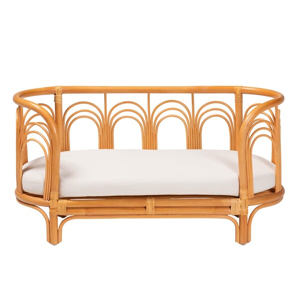Bali & Pari Nariko Bohemian Light Honey Rattan Pet Bed - 244-13639-ZORO