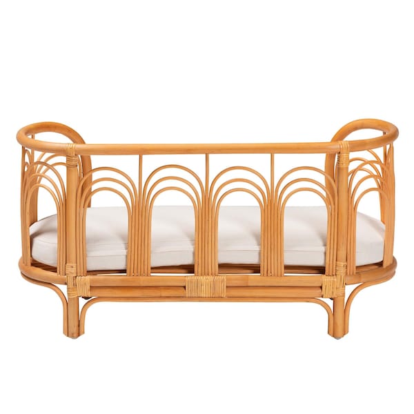 Bali & Pari Nariko Bohemian Light Honey Rattan Pet Bed - 244-13639-ZORO