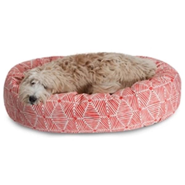 Majestic Pet 40 in. Charlie Salmon Sherpa Bagel Bed - 78899554468