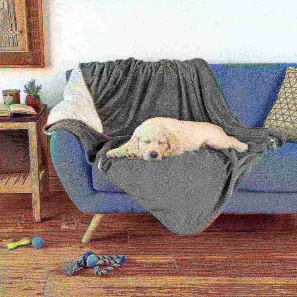 Pet Adobe Waterproof Pet Blanket - Washable Couch, Bed and Furniture Protector- 60 x 50-Inch (Gray) - 848534VIQ