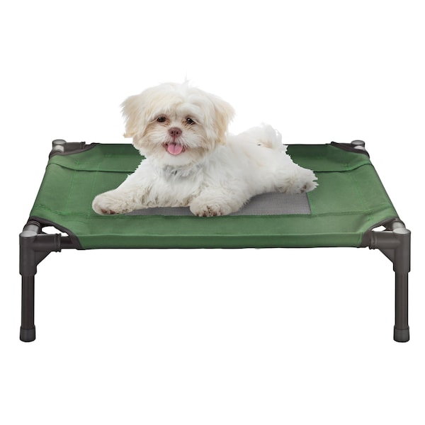 Pet Adobe Elevated Portable Pet Bed Cot-Style 24.5 inx18.5 inx7 in for Dogs and Small Pets, Indoor/Outdoor - 665155LJT
