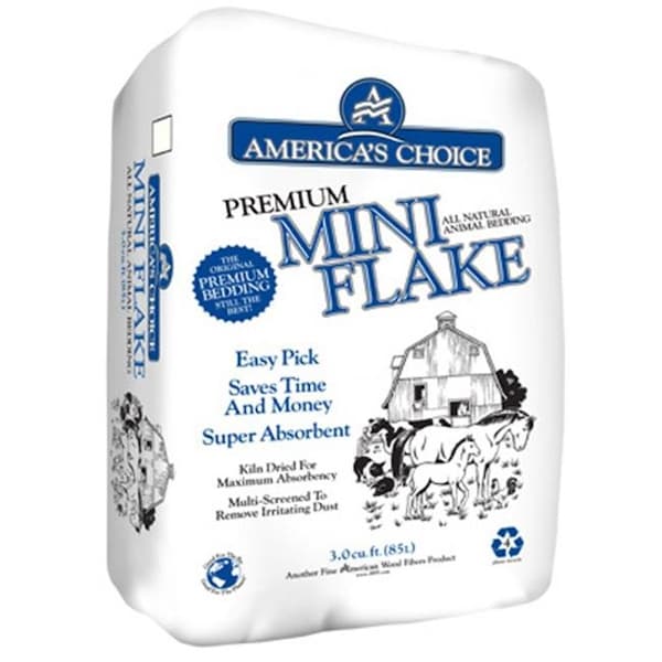 American Wood Fibers American Wood Fibers MINI FLAKE 3.0 Cu. ft. Mini Flake Bedding Compressed - 137386