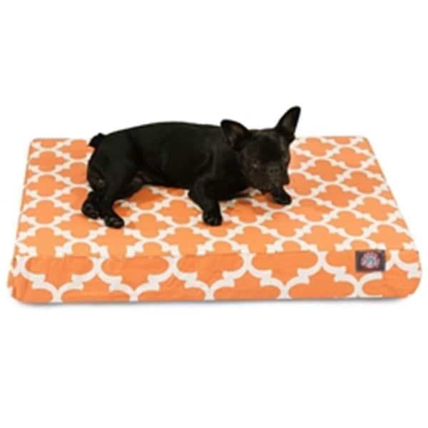 Majestic Pet Peach Trellis Medium Orthopedic Memory Foam Rectangle Dog Bed - 78899551445