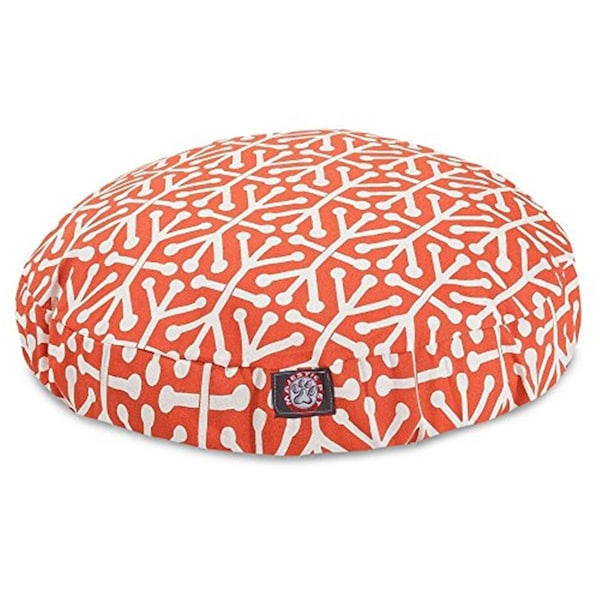 River Soap Co MajesticPet  42 in. Aruba Round Pet Bed, Orange - Large - 788995510772