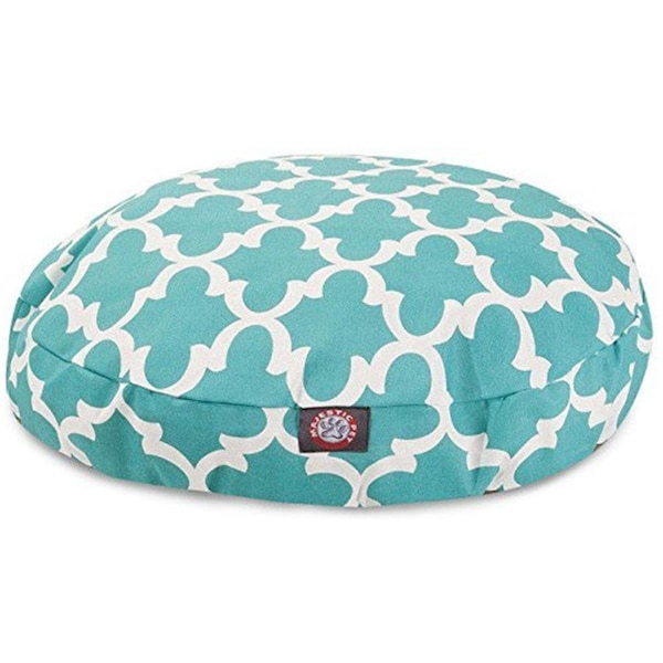 River Soap Co MajesticPet  42 in. Trellis Round Pet Bed, Teal - Large - 788995510826