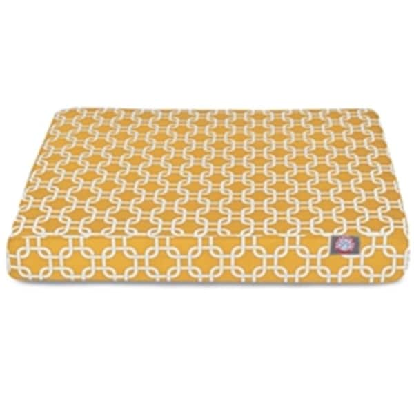 Majestic Pet Yellow Links Medium Orthopedic Memory Foam Rectangle Dog Bed - 78899551431