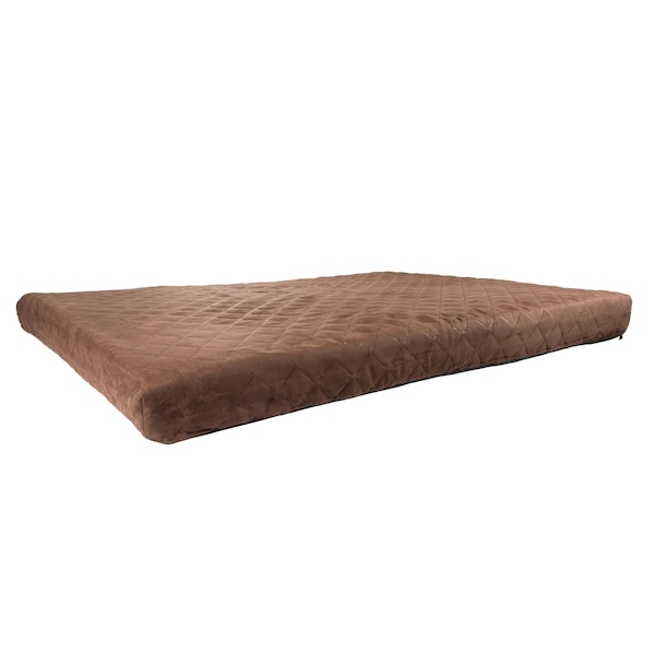 Pet Adobe Waterproof Memory Foam Pet Bed for Indoor/Outdoor Water Resistant/Washable Cover 36 in x 27 in Brown - 898638XUA