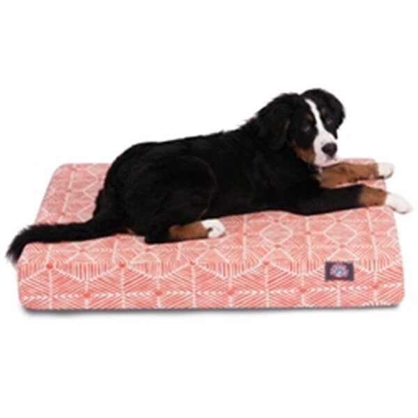 Majestic Pet Salmon Charlie Medium Orthopedic Memory Foam Rectangle Dog Bed - 78899551479