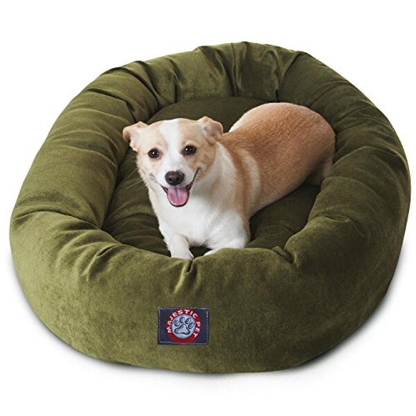 River Soap Co MajesticPet  32 in. Villa Donut Pet Bed, Fern - 788995524502