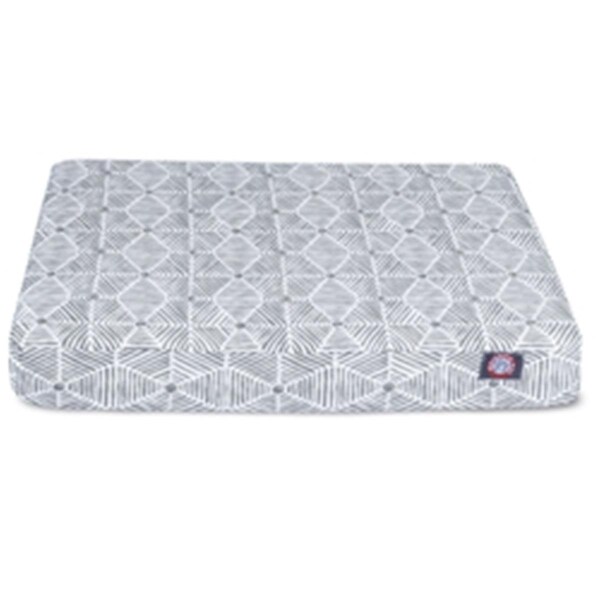 Majestic Pet Gray Charlie Large Orthopedic Memory Foam Rectangle Dog Bed - 78899551680