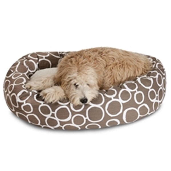 Majestic Pet 40 in. Fusion Mocha Sherpa Bagel Bed - 78899554466
