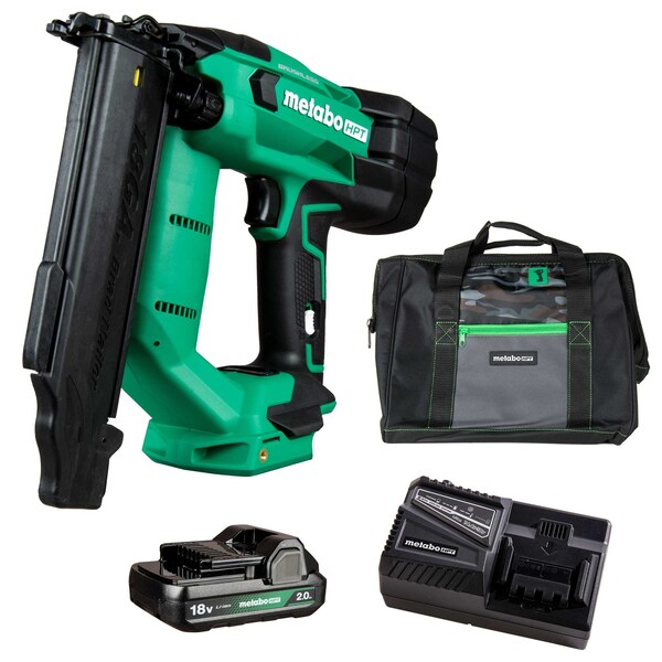 Metabo Hpt 18V MV Cordless Brushless 18-Gauge Compact Cordless Brad Nailer 1 x 2.0Ah - NT1850DFTM