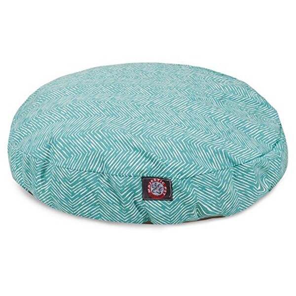 River Soap Co MajesticPet  36 in. Navajo Round Pet Bed, Teal - Medium - 788995508847