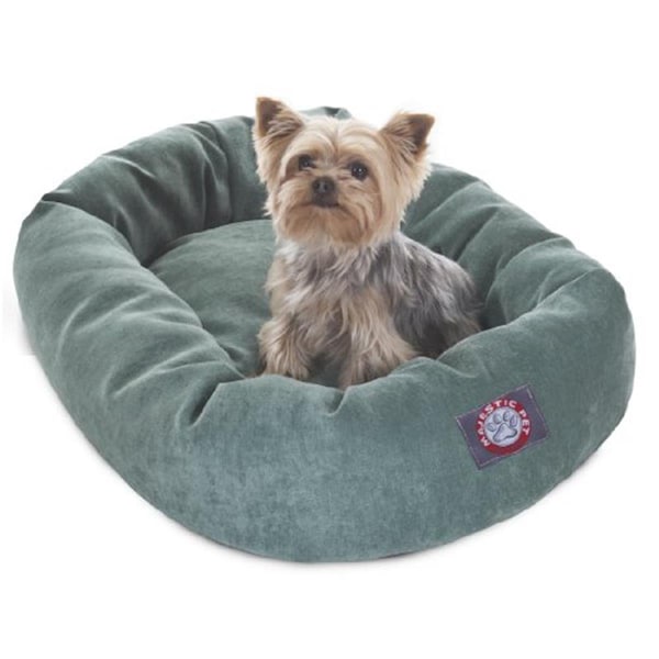 River Soap Co MajesticPet  25 in. Villa Donut Pet Bed, Azure - 788995522553