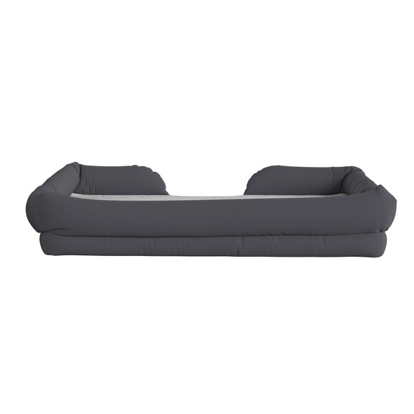 Flash Furniture Gray 44x34 Orthopedic Memory Foam Bolster Dog Bed - AJ-ORTHO-00190-GY-GG