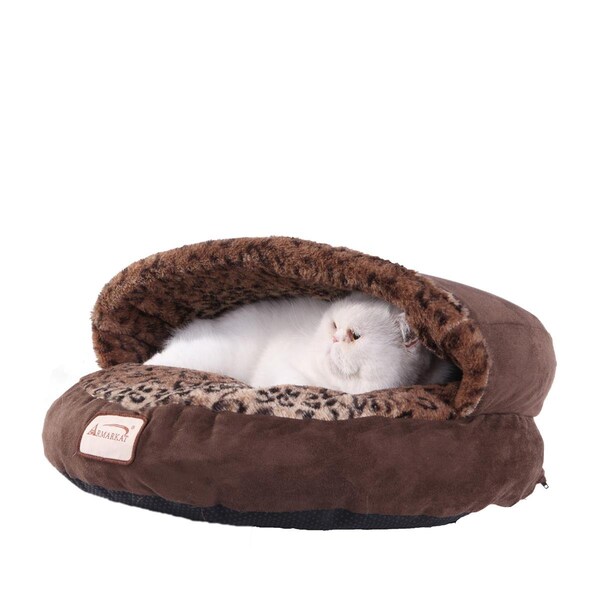 Petpride C31HKF-BW Armarkat Cat Bed, Mocha and Leopard C31HKF-BW - PE169328