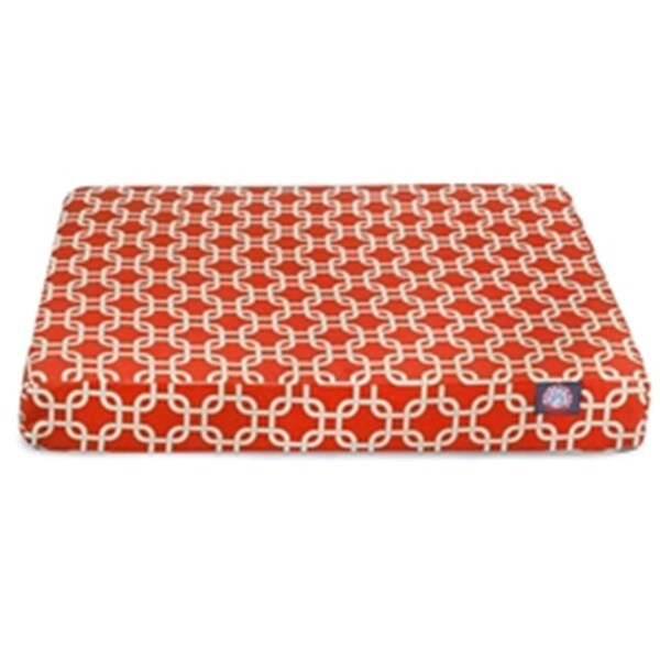 Majestic Pet Red Links Large Orthopedic Memory Foam Rectangle Dog Bed - 78899551632